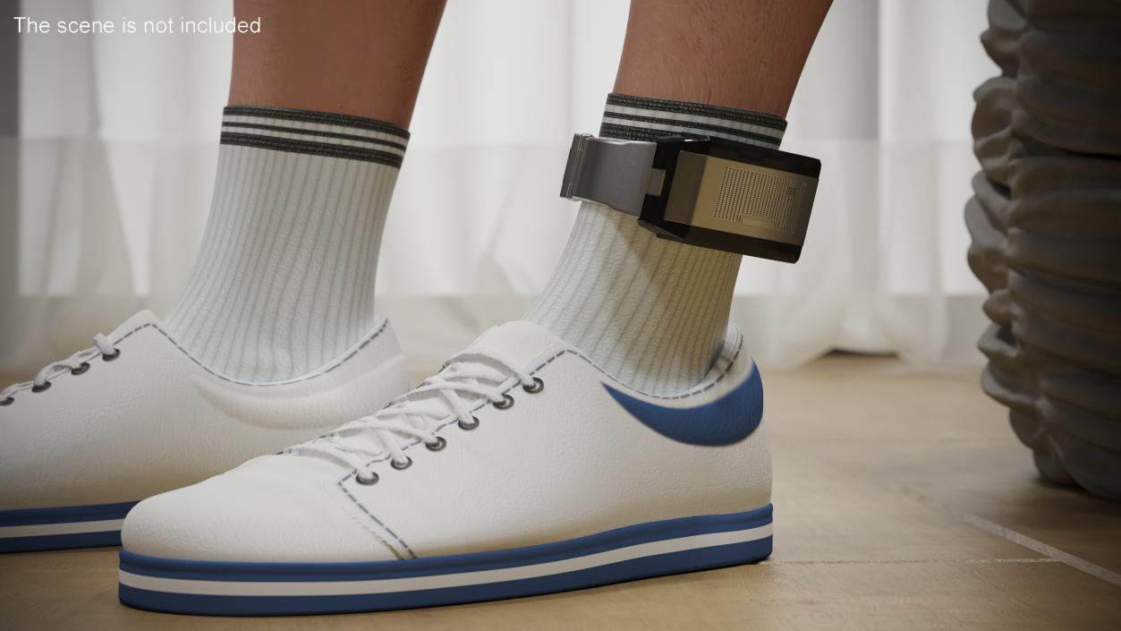 Electronic Ankle Bracelets Collection 3D