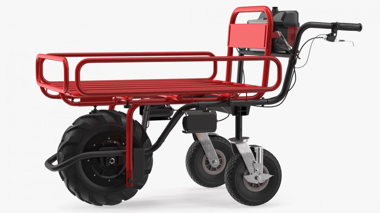 3D Battery Powered Wheelbarrow with Pipe Frame model