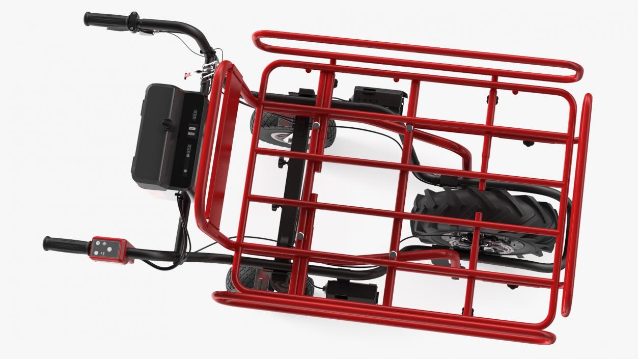 3D Battery Powered Wheelbarrow with Pipe Frame model