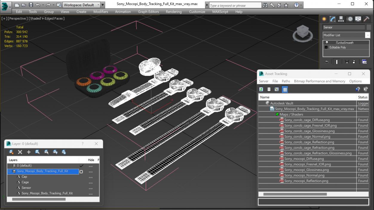 Sony Mocopi Body Tracking Full Kit 3D model