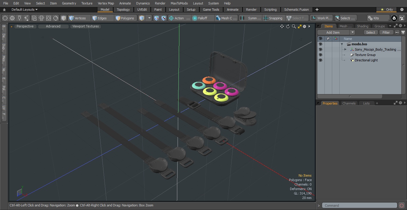 Sony Mocopi Body Tracking Full Kit 3D model