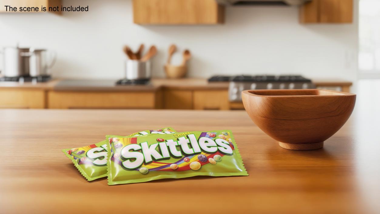 3D Skittles Sour Package