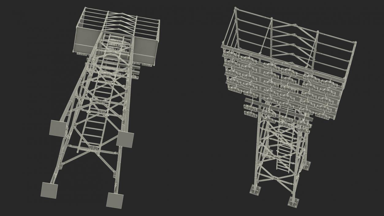 Spotlights Lighting Tower Illuminated 3D