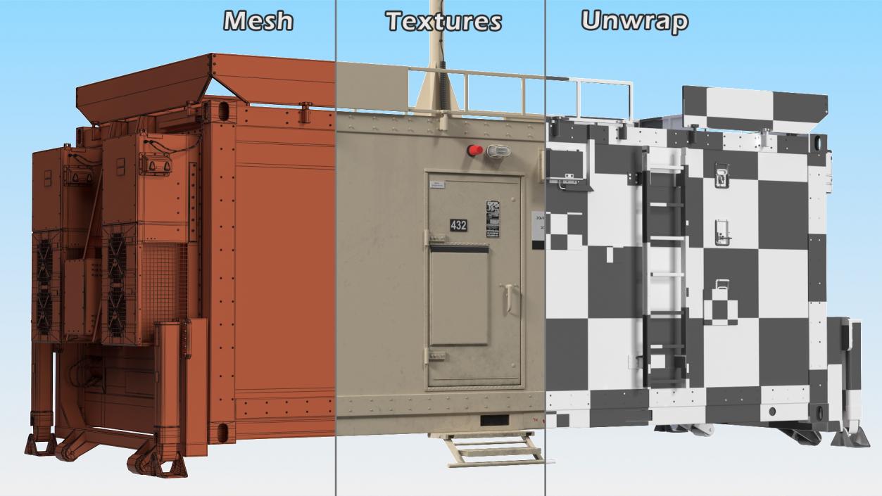 3D model Iron Dome Battle Management Control Unit