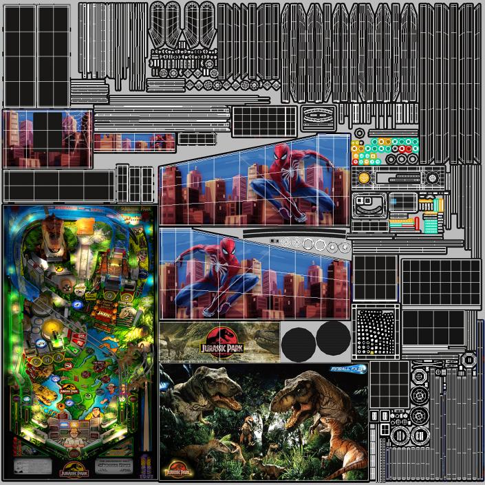 Jurassic Park Virtual Pinball Machine 3D