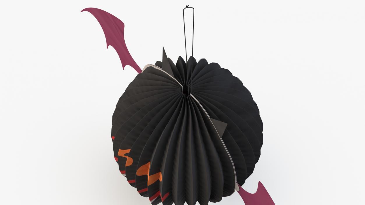 Halloween Vamp Paper Decorations 2 3D model