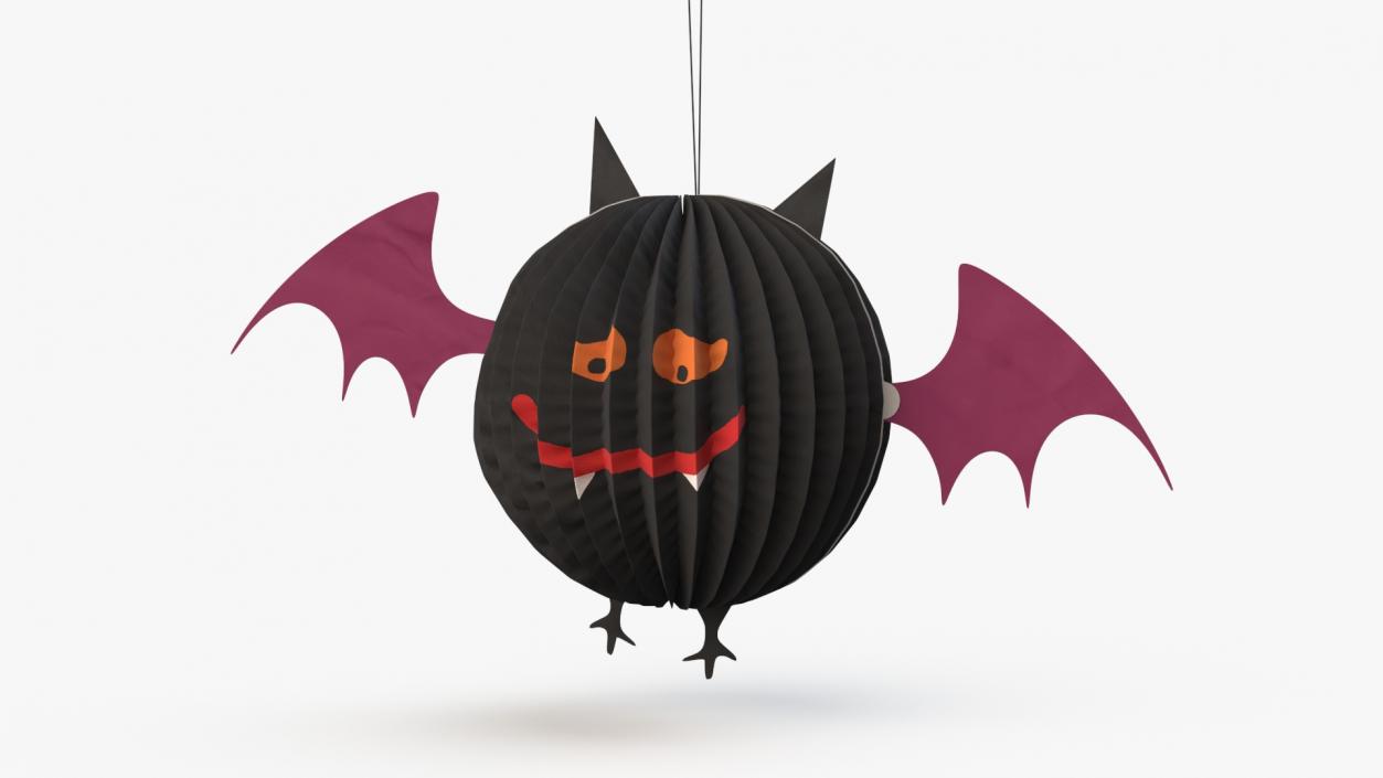 Halloween Vamp Paper Decorations 2 3D model