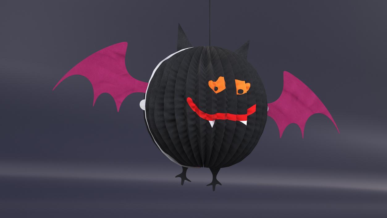 Halloween Vamp Paper Decorations 2 3D model