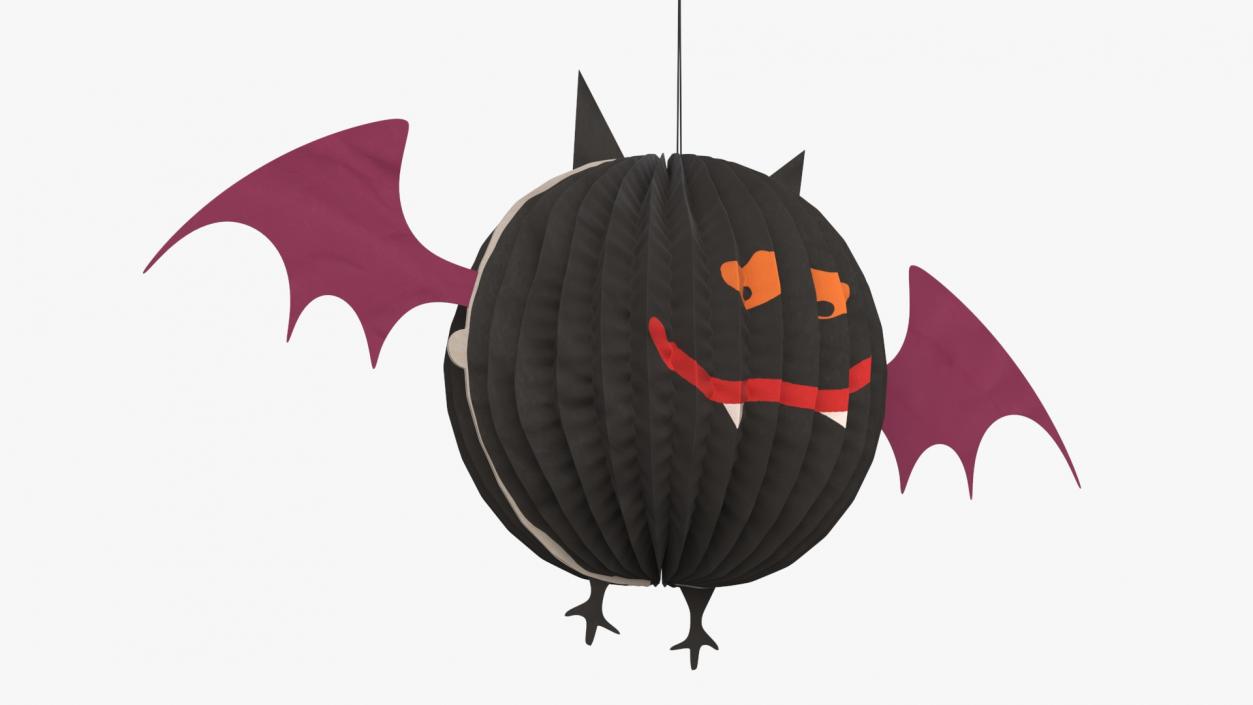 Halloween Vamp Paper Decorations 2 3D model