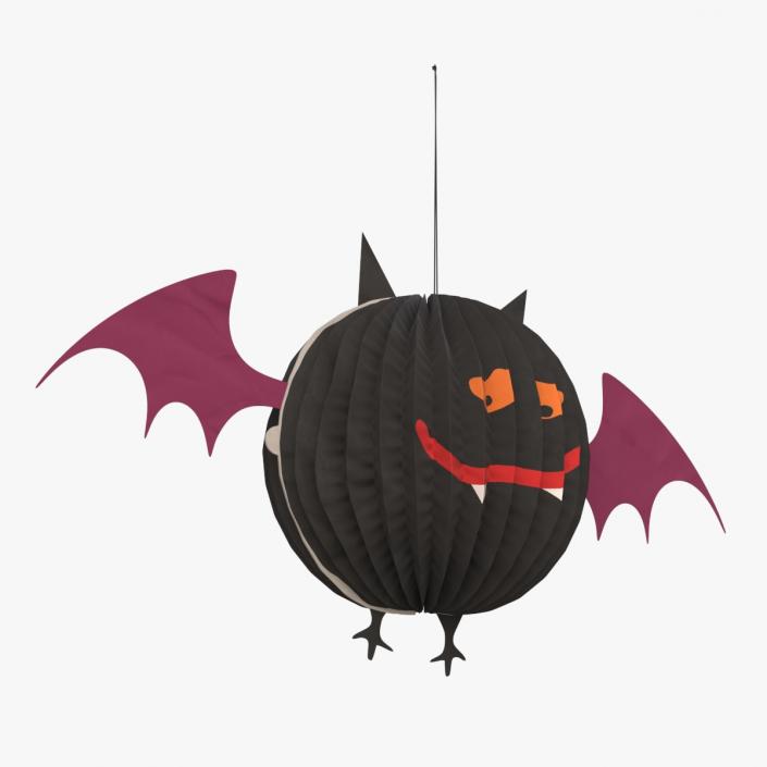 Halloween Vamp Paper Decorations 2 3D model