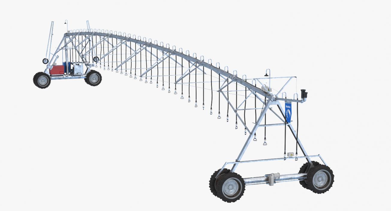 3D Four Wheel Lateral Move Irrigation System