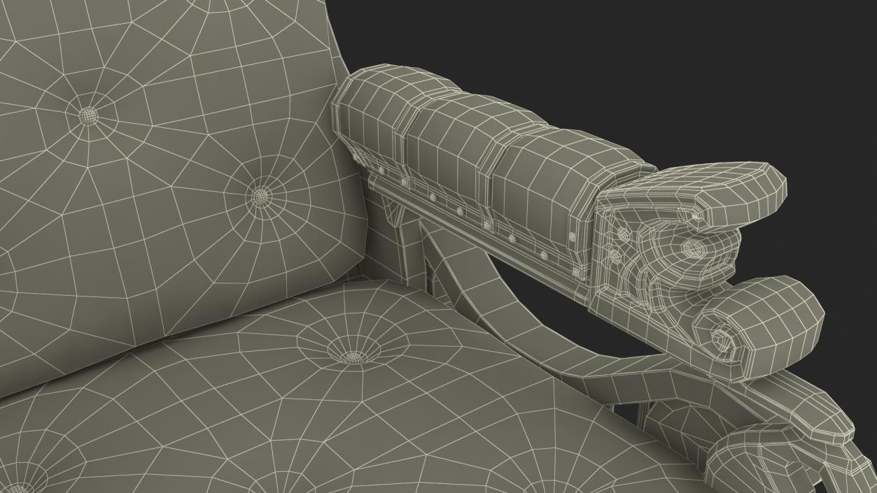 3D Classic Armchair 2 model