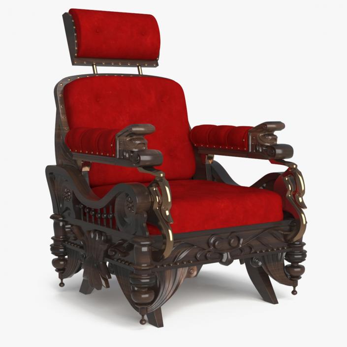 3D Classic Armchair 2 model