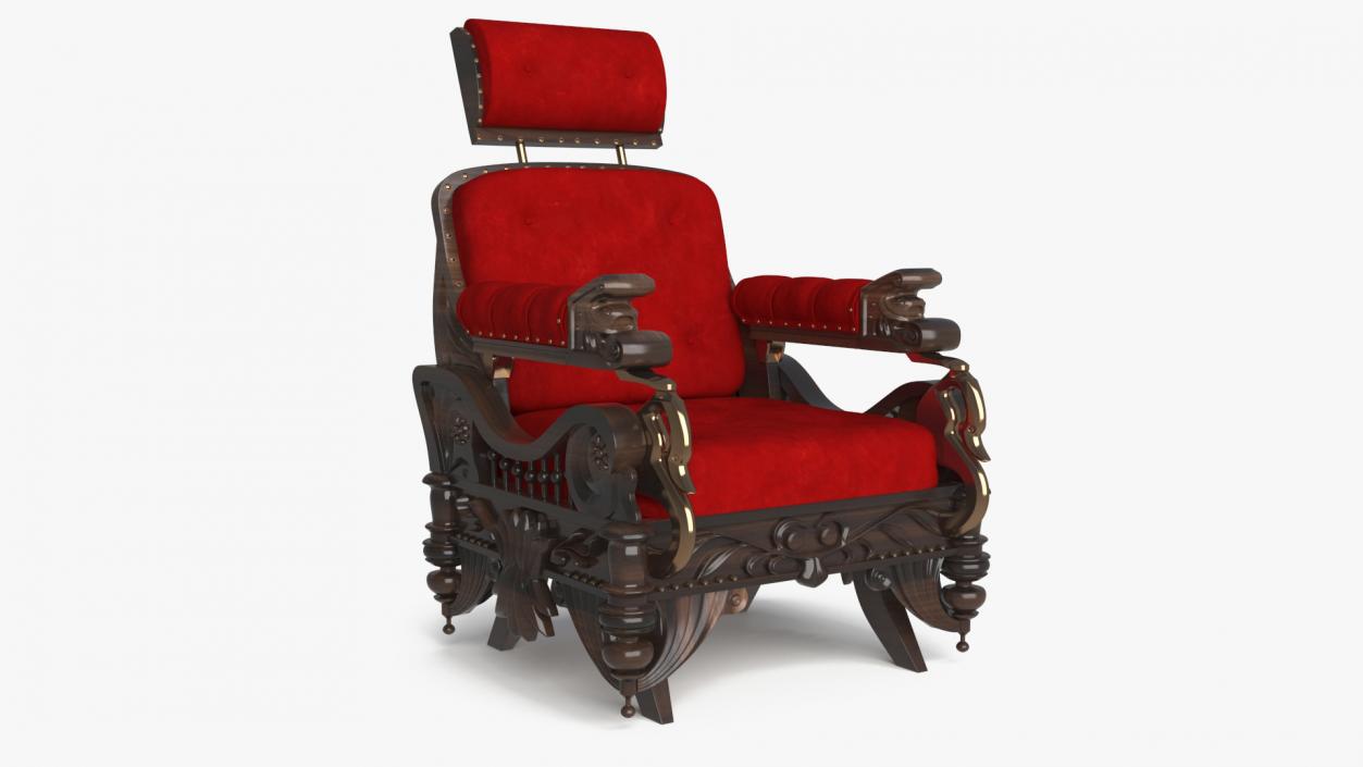 3D Classic Armchair 2 model