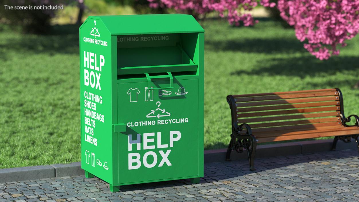 3D model Clothing Recycle Help Box