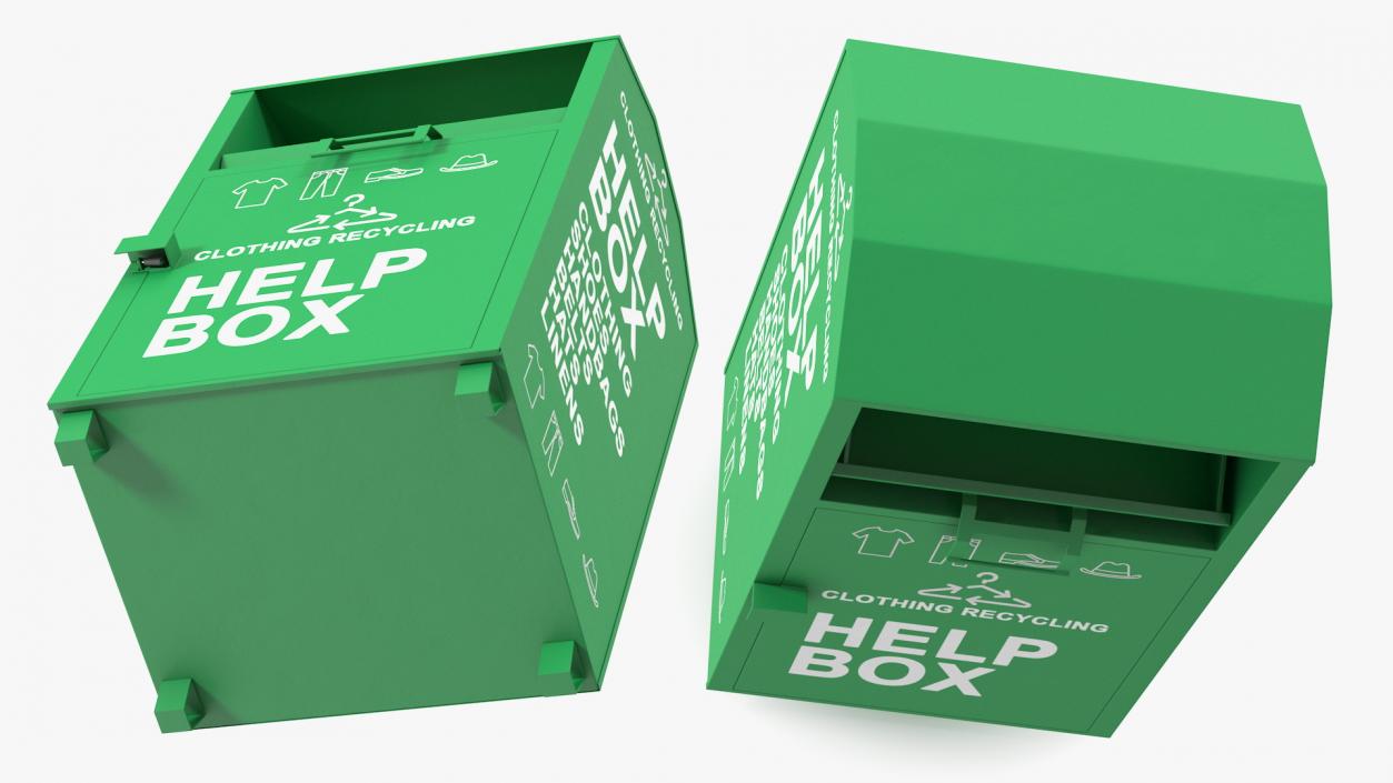 3D model Clothing Recycle Help Box