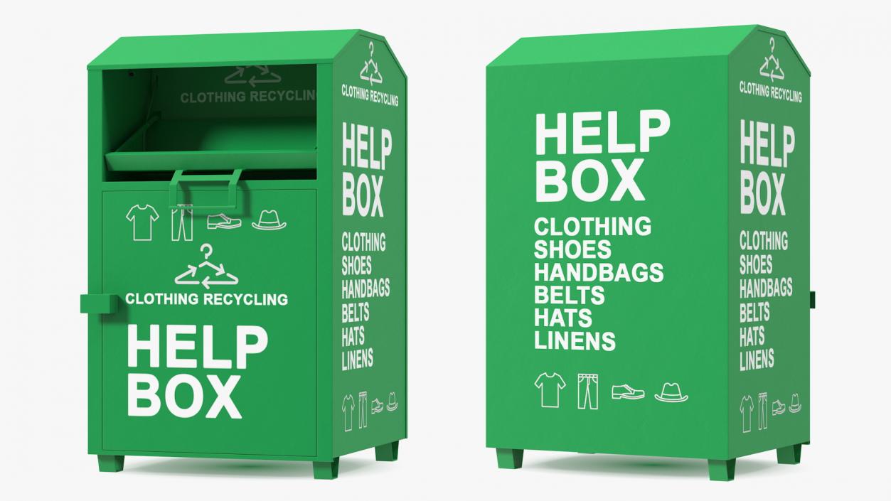 3D model Clothing Recycle Help Box