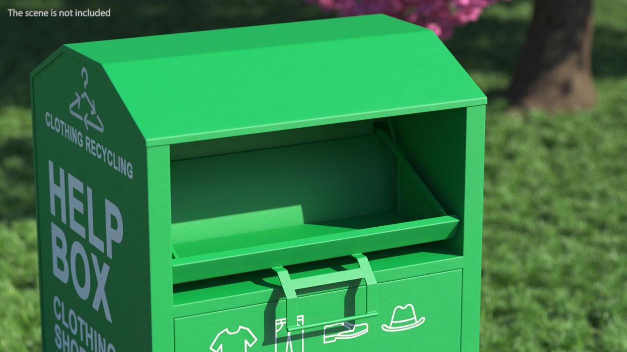 3D model Clothing Recycle Help Box