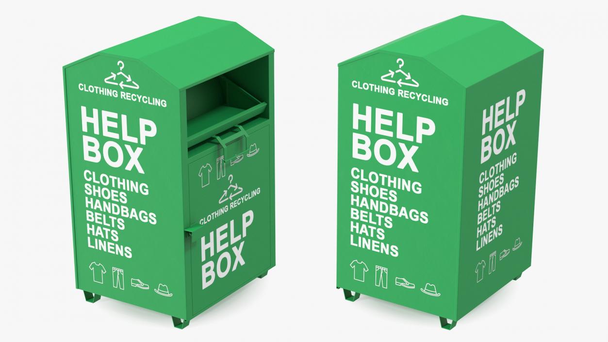 3D model Clothing Recycle Help Box