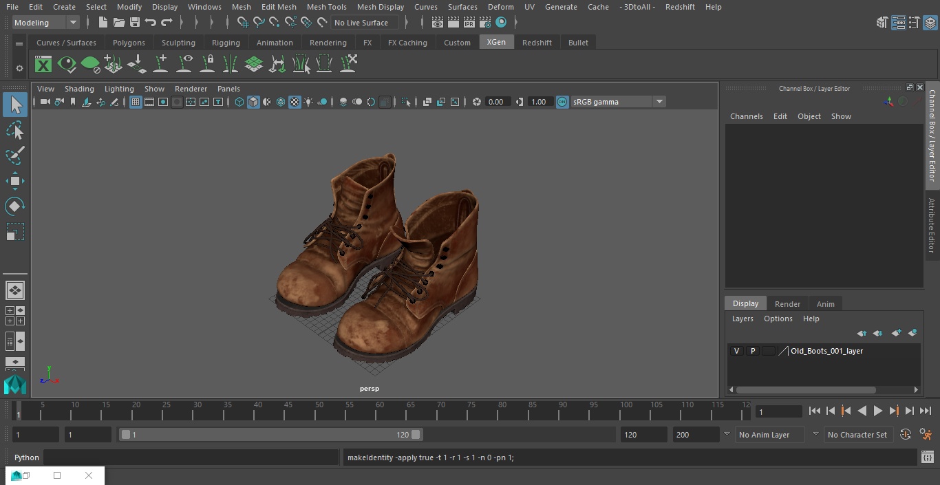 Old Boots 3D model