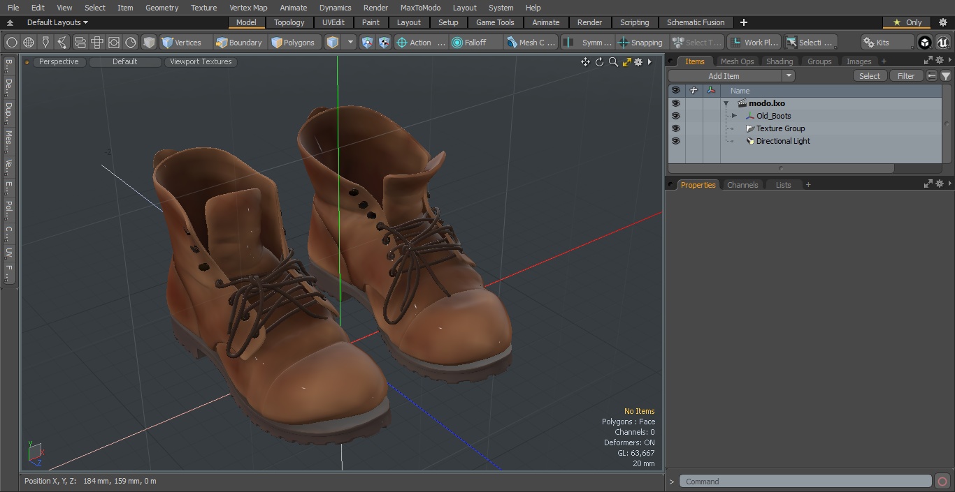 Old Boots 3D model