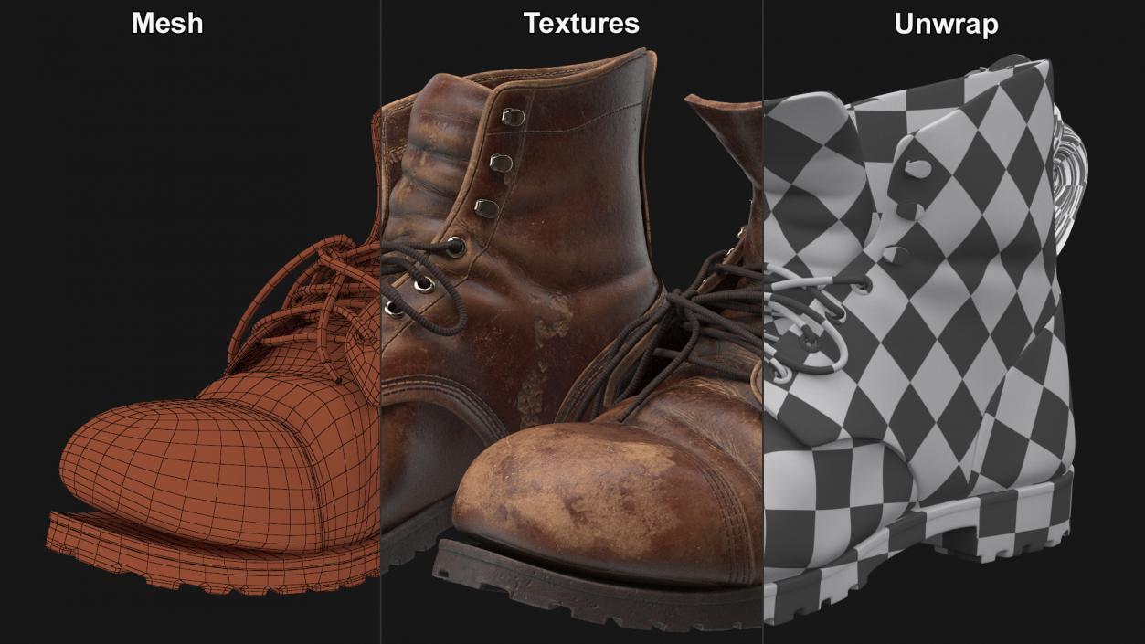 Old Boots 3D model