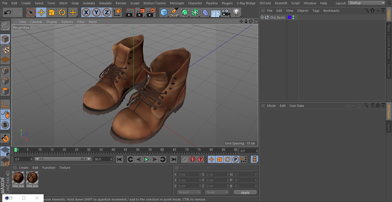 Old Boots 3D model