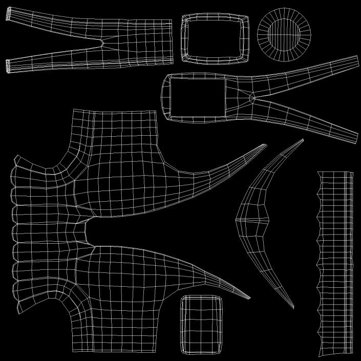 Stanley Grey Fiberglass Curve Claw 3D model