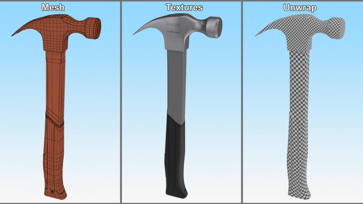 Stanley Grey Fiberglass Curve Claw 3D model