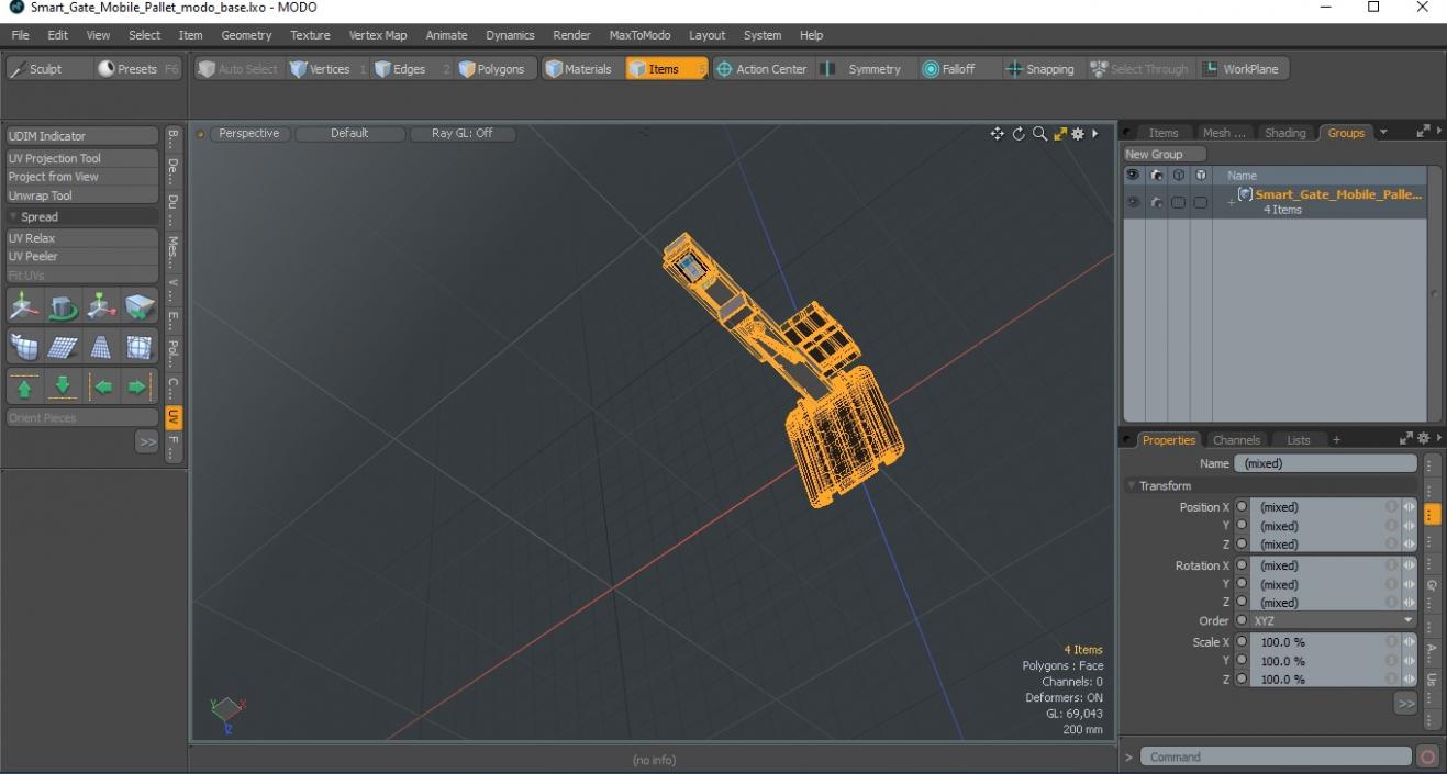 Smart Gate Mobile Pallet 3D model