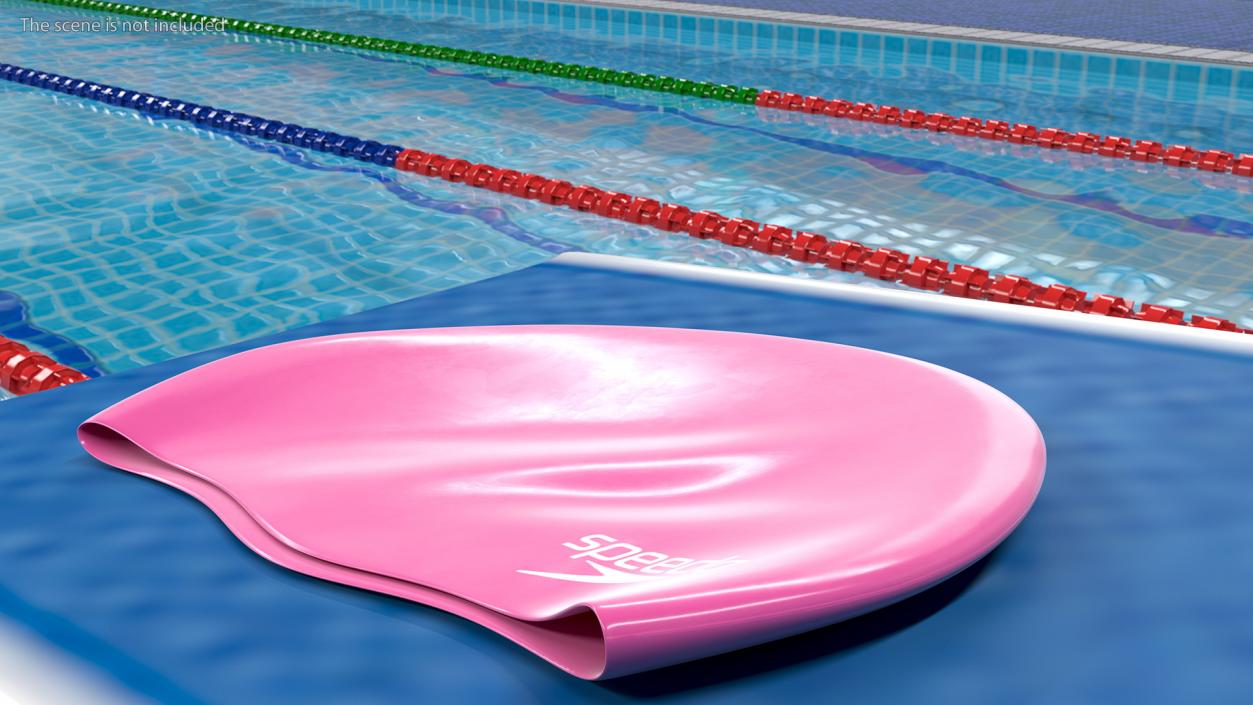 3D Speedo Waterproof Swim Cap Pink