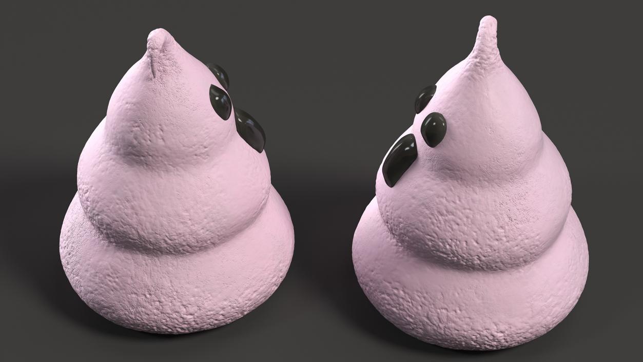 3D Meringue Ghost Cookie Pink