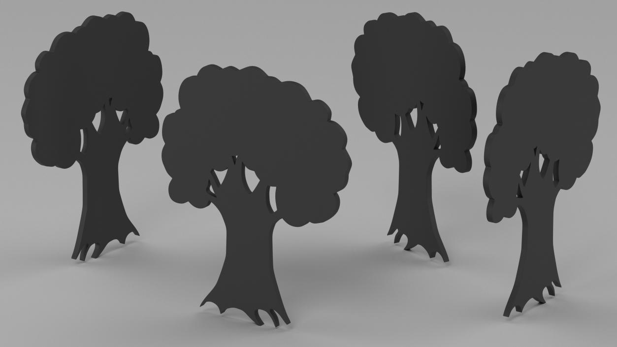 3D model Plant Silhouettes Collection 4