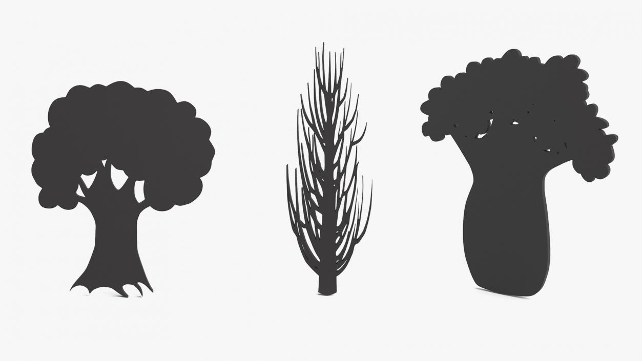 3D model Plant Silhouettes Collection 4