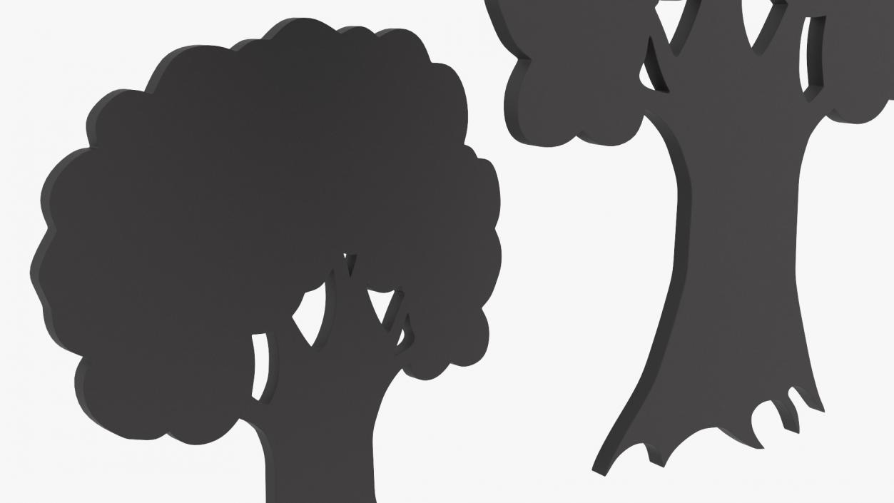 3D model Plant Silhouettes Collection 4