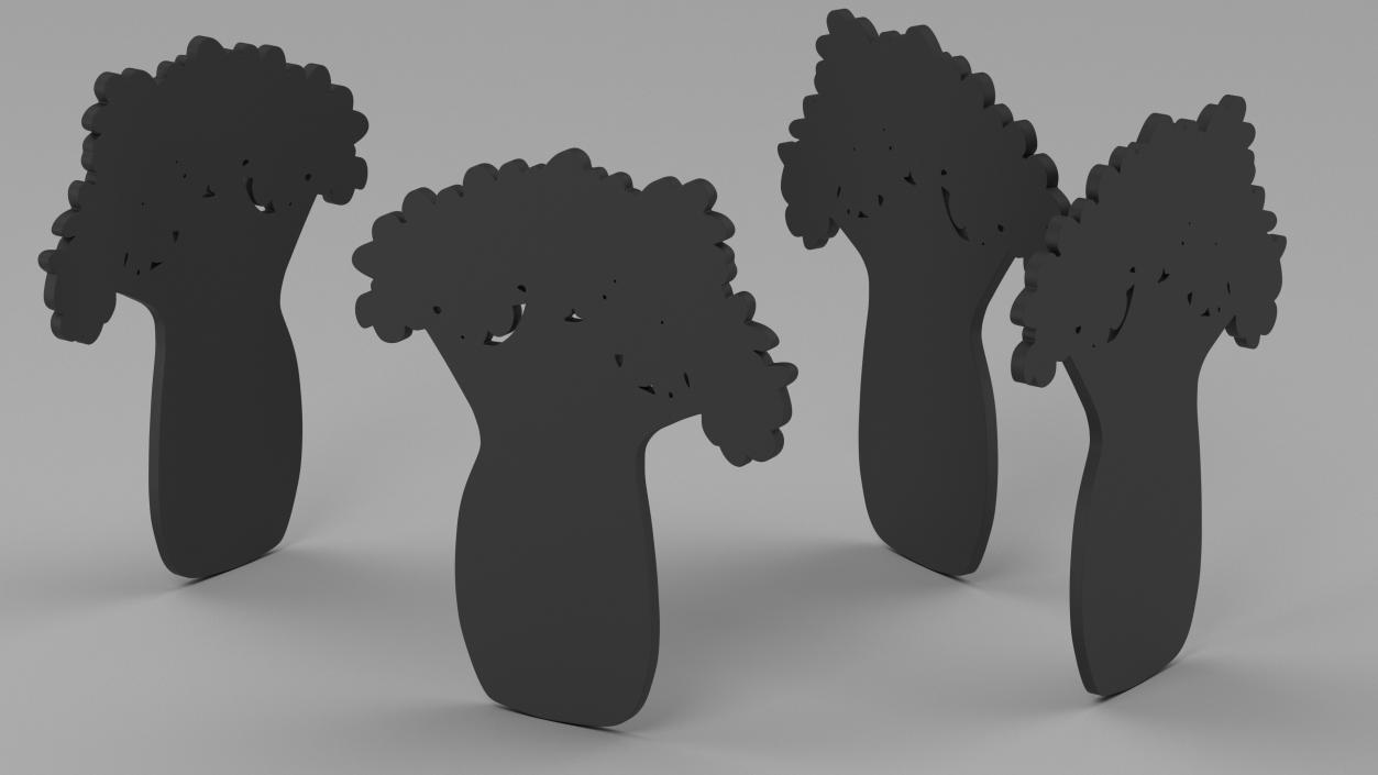 3D model Plant Silhouettes Collection 4