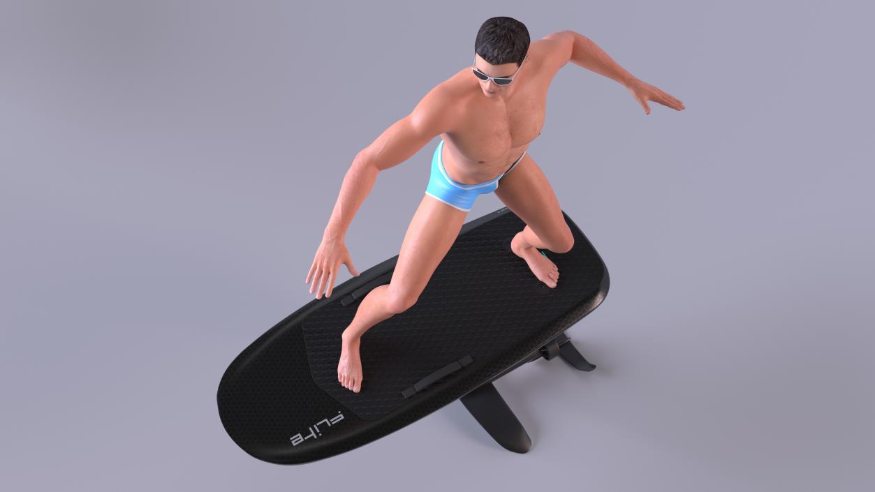 Man on Fliteboard 3D