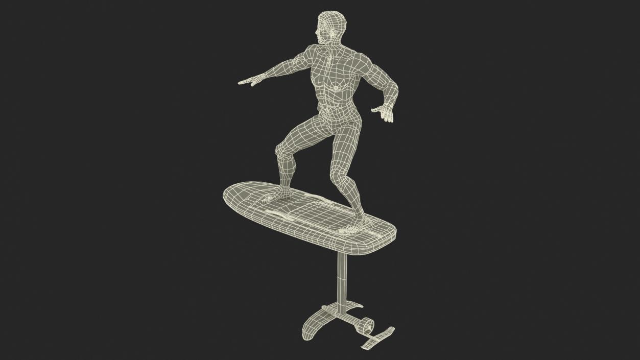 Man on Fliteboard 3D