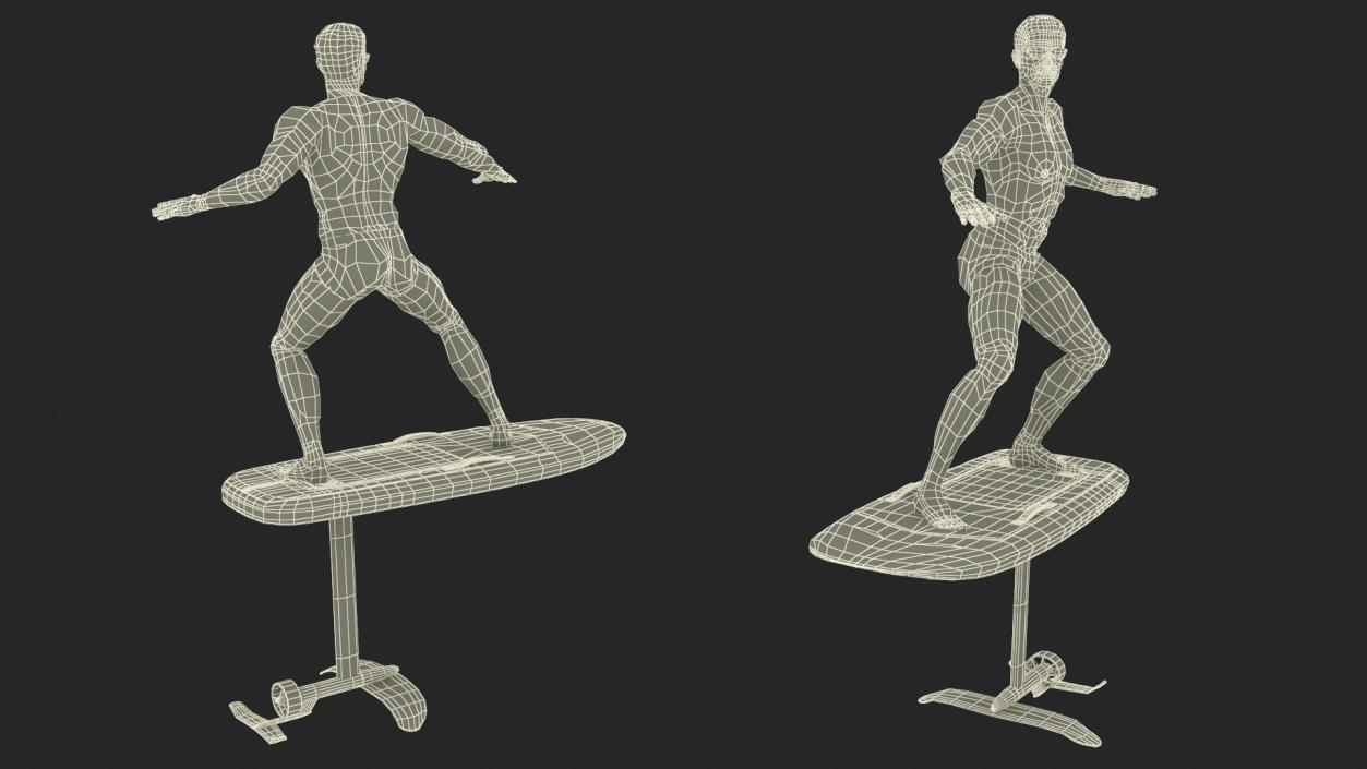 Man on Fliteboard 3D