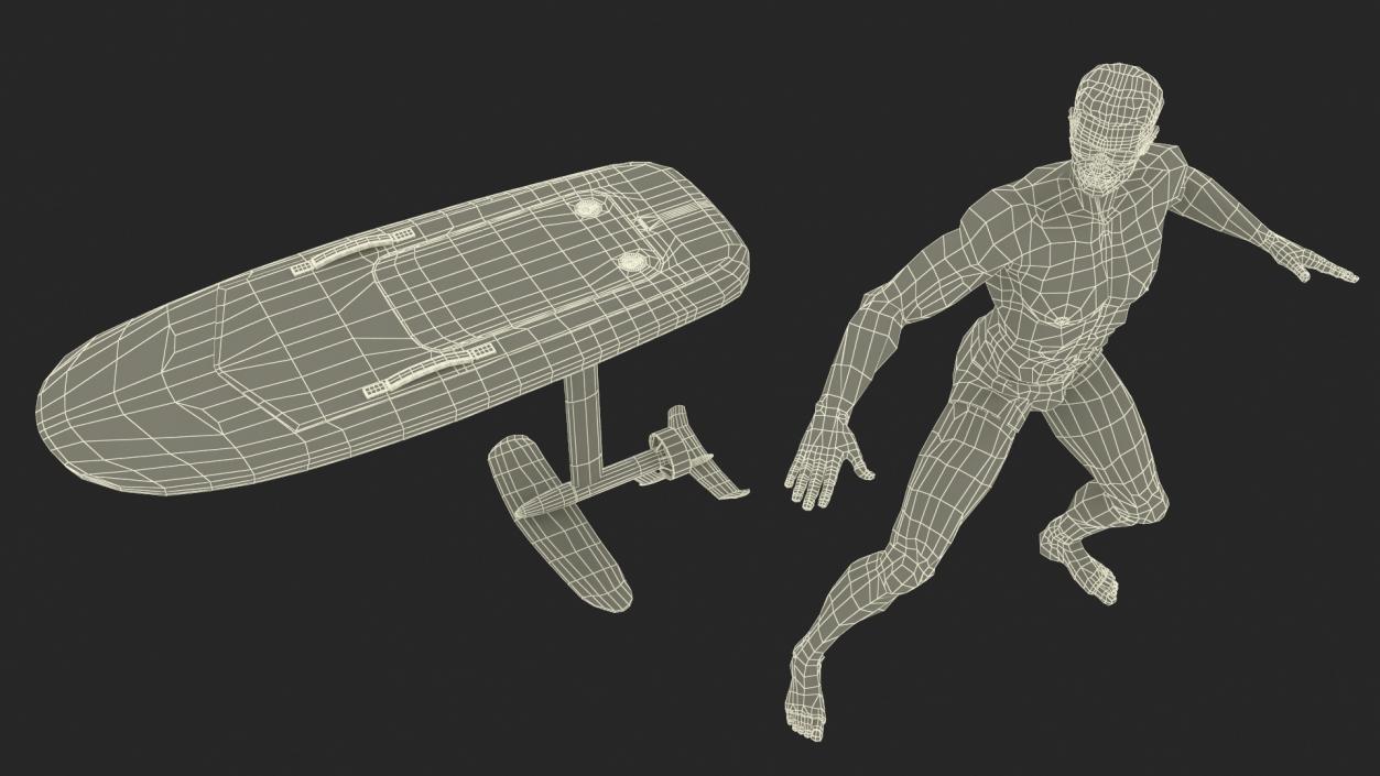 Man on Fliteboard 3D