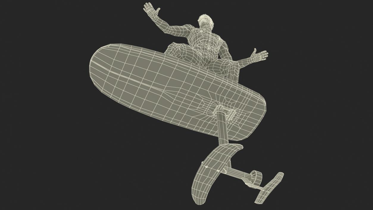 Man on Fliteboard 3D