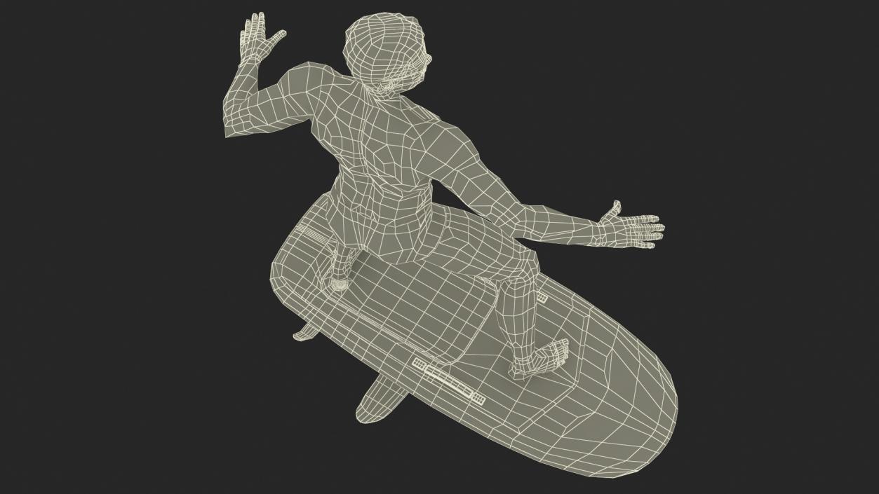 Man on Fliteboard 3D