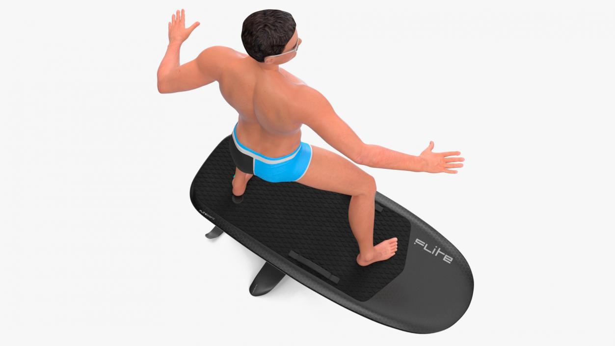 Man on Fliteboard 3D