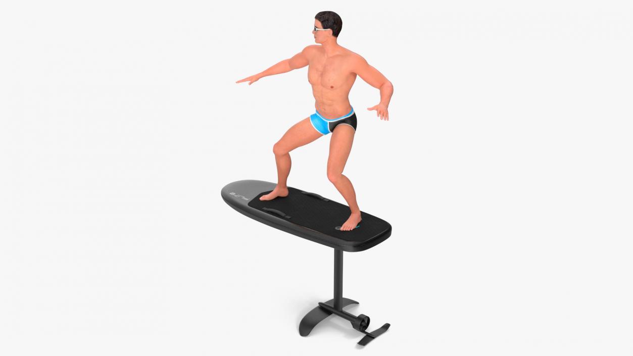 Man on Fliteboard 3D