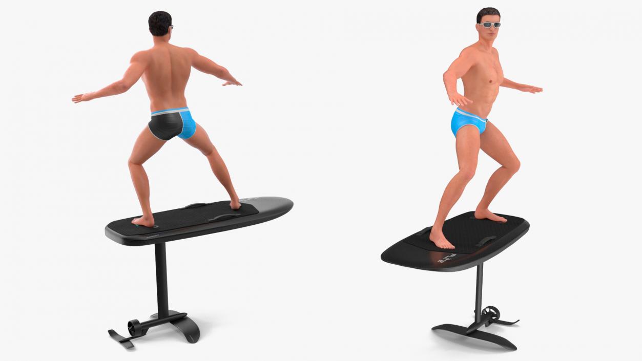 Man on Fliteboard 3D