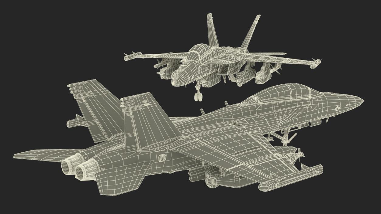 3D Carrier-Based Electronic Warfare Aircraft