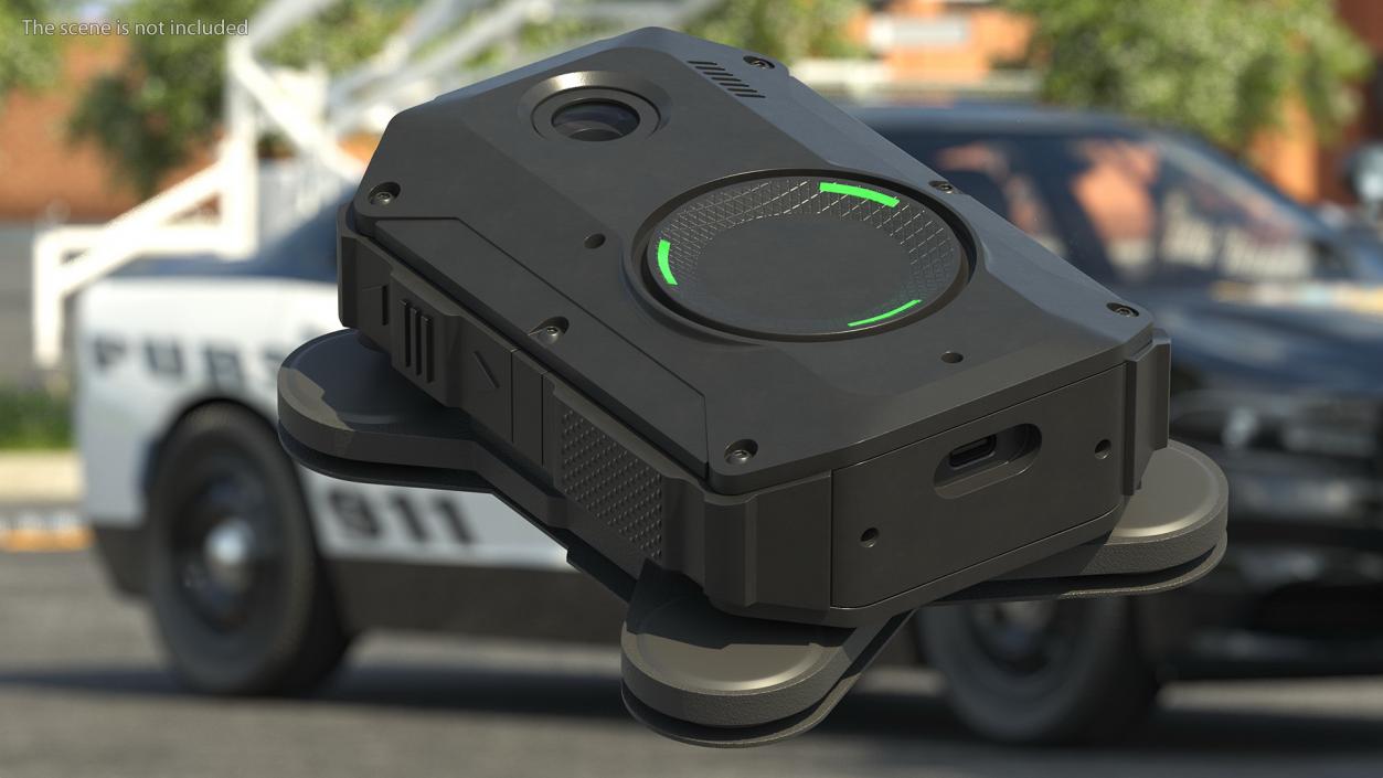 Body Camera with Magnet Mount 3D model