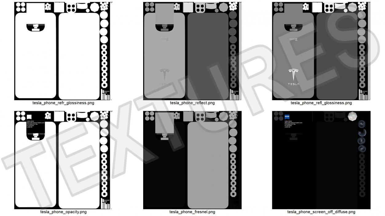 3D Tesla Phone Model Pi Screen Off