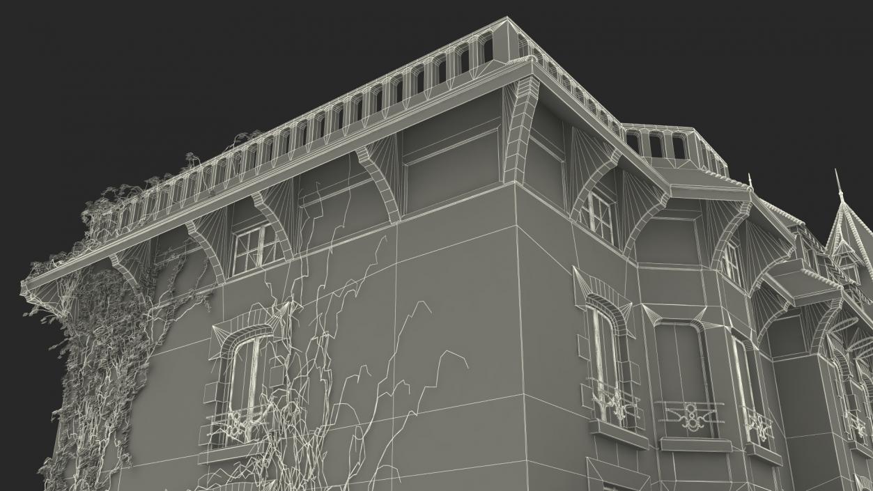 3D model Scary Old House