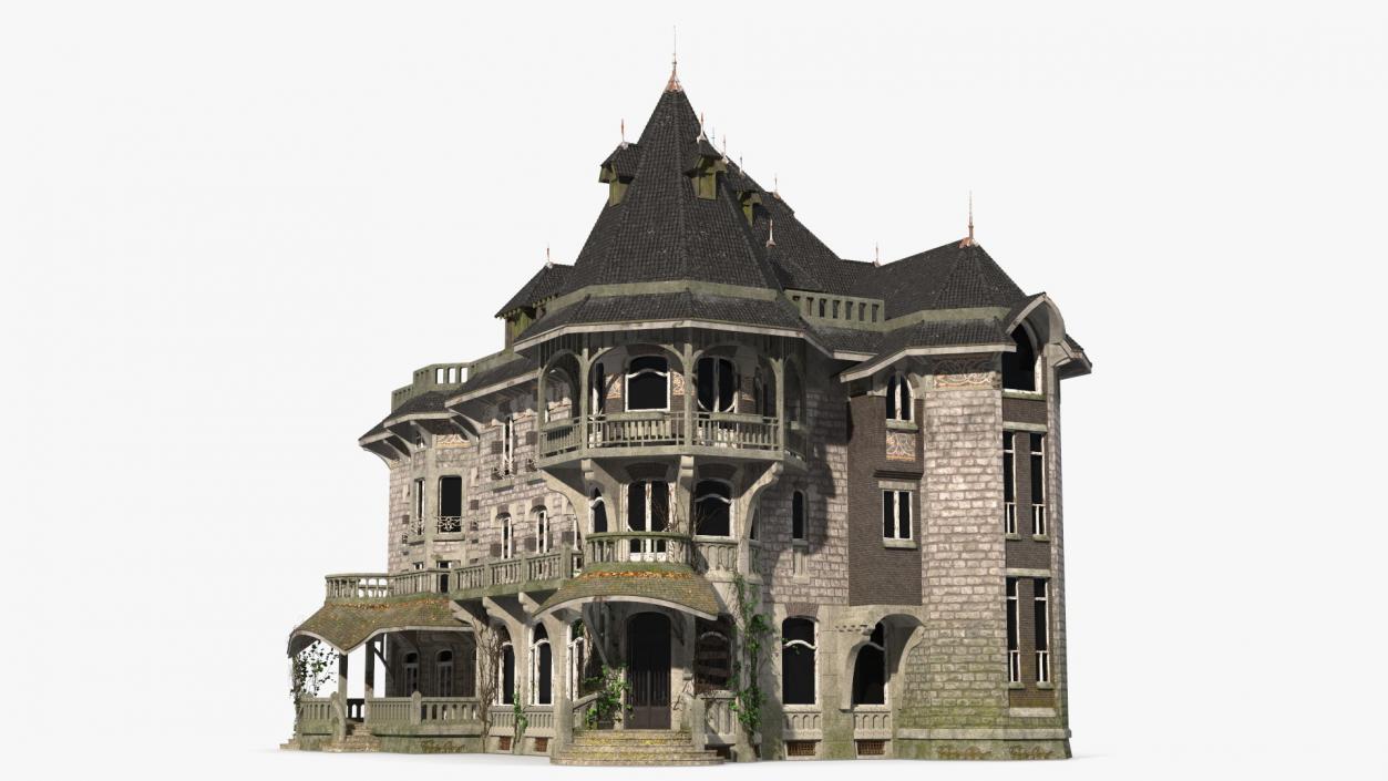 3D model Scary Old House